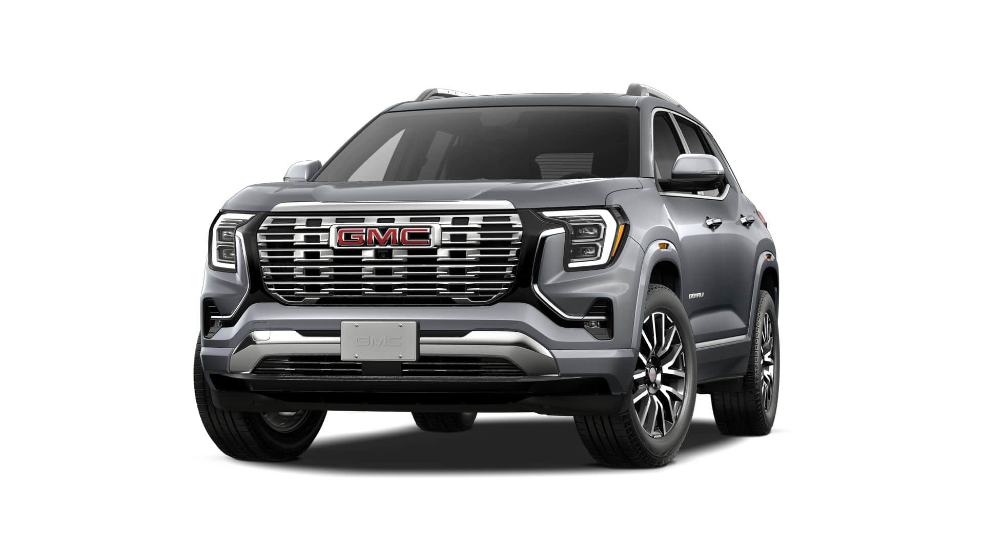 2027 GMC Terrain AWD Denali in Sterling Metallic — front three-quarter view